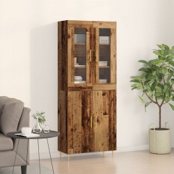 Sonata H Висок кабинет стара дървесина 69.5x34x180 см Инженерна дървесина - Living