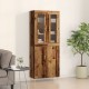 Sonata H Висок кабинет стара дървесина 69.5x34x180 см Инженерна дървесина
