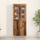 Sonata H Висок кабинет стара дървесина 69.5x34x180 см Инженерна дървесина