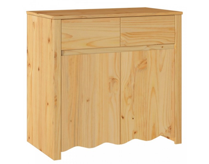 Sonata H Страничен шкаф ДРАММЕН 79x43x75,5 см от масивна дървесина бор