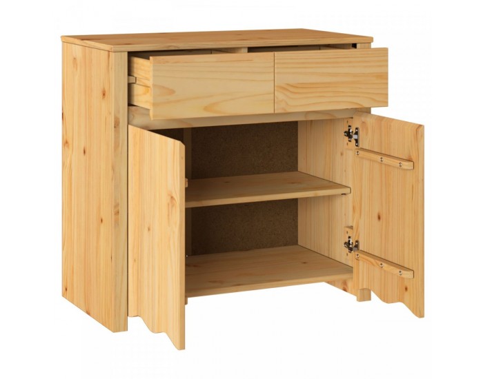 Sonata H Страничен шкаф ДРАММЕН 79x43x75,5 см от масивна дървесина бор