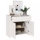 Sonata H Шкаф DRAMMEN Бяло 79x43x75,5 см Масивно дърво бор