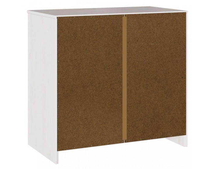 Sonata H Шкаф DRAMMEN Бяло 79x43x75,5 см Масивно дърво бор