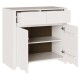 Sonata H Шкаф DRAMMEN Бяло 79x43x75,5 см Масивно дърво бор