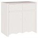 Sonata H Шкаф DRAMMEN Бяло 79x43x75,5 см Масивно дърво бор