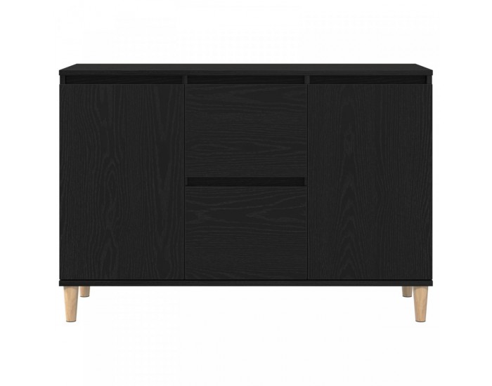 Sonata H Комод Черен Дъб 101x35x60 см Инженерна Дървесина