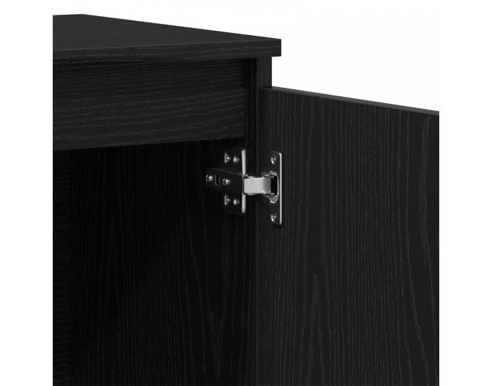 Sonata H Комод Черен Дъб 101x35x60 см Инженерна Дървесина