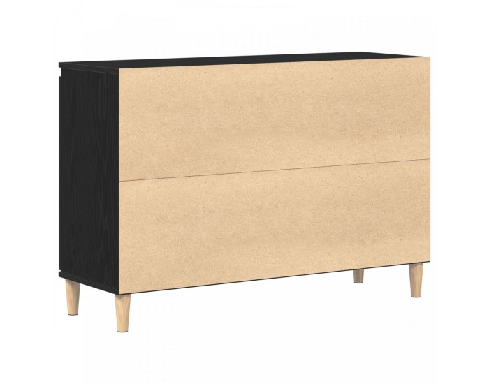 Sonata H Комод Черен Дъб 101x35x60 см Инженерна Дървесина