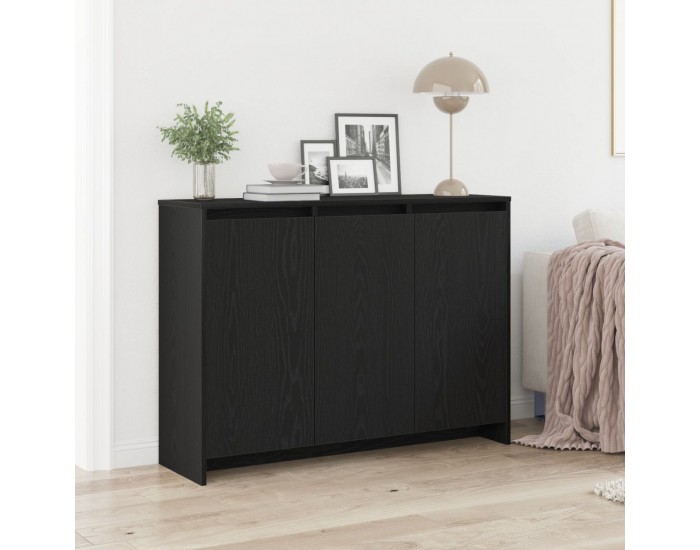 Sonata H Стенен шкаф Черен дъб 102x33x75 см от инженерна дървесина