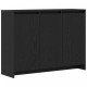 Sonata H Стенен шкаф Черен дъб 102x33x75 см от инженерна дървесина