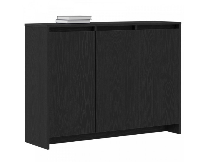 Sonata H Стенен шкаф Черен дъб 102x33x75 см от инженерна дървесина