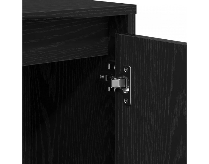 Sonata H Стенен шкаф Черен дъб 102x33x75 см от инженерна дървесина