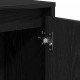 Sonata H Стенен шкаф Черен дъб 102x33x75 см от инженерна дървесина