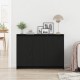 Sonata H Стенен шкаф Черен дъб 102x33x75 см от инженерна дървесина