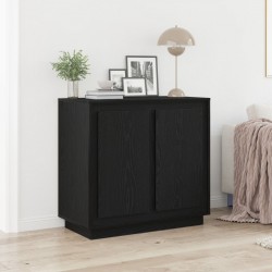 Sonata H Стенен шкаф Черен Дъб 80x34x75 см Инженерна дървесина - Corpuri, vitrine, biblioteci modulare