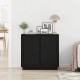 Sonata H Стенен шкаф Черен Дъб 80x34x75 см Инженерна дървесина