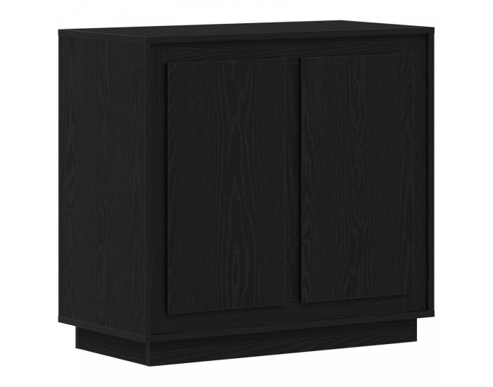 Sonata H Стенен шкаф Черен Дъб 80x34x75 см Инженерна дървесина