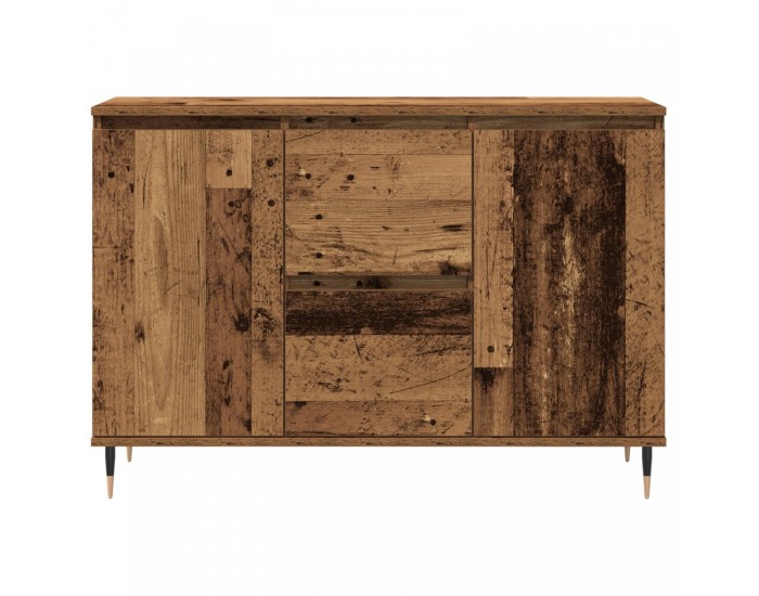 Sonata H Сайтборд с Врати и Чекмеджета Старо Дърво 101,5x35x70 см