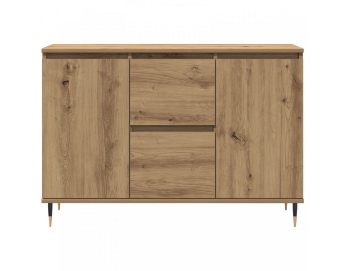 Sonata H Сайдборд с врати и чекмеджета от дъбово дърво 101,5x35x70 см