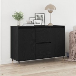 Sonata H Страница с врати и чекмеджета Черен дъб 101,5x35x70 см - Corpuri, vitrine, biblioteci modulare