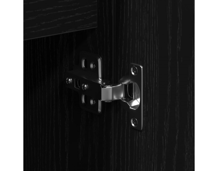 Sonata H Страница с врати и чекмеджета Черен дъб 101,5x35x70 см