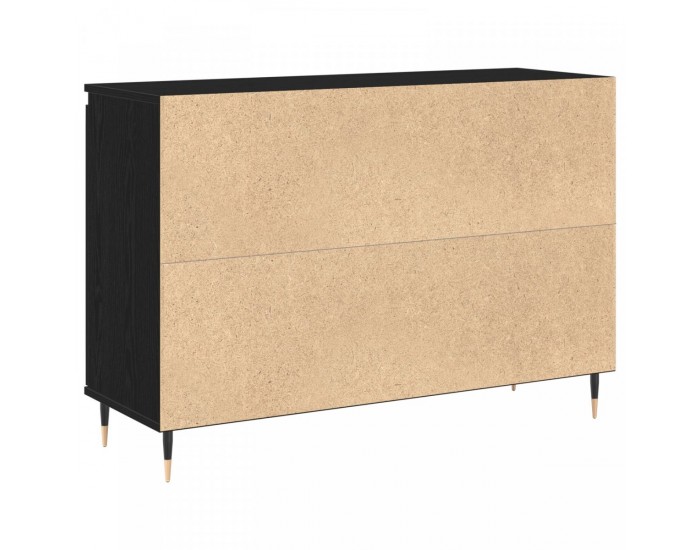 Sonata H Страница с врати и чекмеджета Черен дъб 101,5x35x70 см