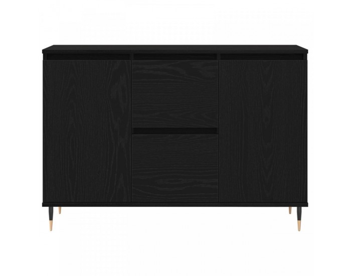 Sonata H Страница с врати и чекмеджета Черен дъб 101,5x35x70 см