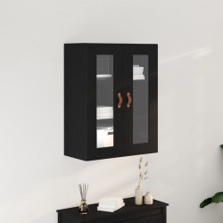 Sonata H Стенен шкаф с стъклени врати Черен дъб 69,5x34x90 см - Corpuri, vitrine, biblioteci modulare
