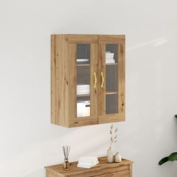 Sonata H Стенен шкаф с стъклени врати Занаятчийски дъб 69,5x34x90 см - Corpuri, vitrine, biblioteci modulare