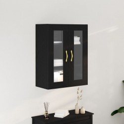 Sonata H Стенен шкаф с остъклени врати Черен дъб 69,5x34x90 см - Corpuri, vitrine, biblioteci modulare