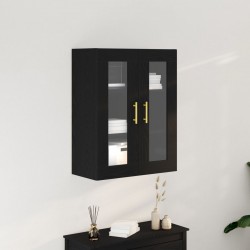 Sonata H Стена Монтируем Cabinet с Стъклени Врати Черен Дъб 69,5x34x90 см - Corpuri, vitrine, biblioteci modulare