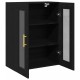 Sonata H Стена Монтируем Cabinet с Стъклени Врати Черен Дъб 69,5x34x90 см