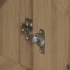 Sonata H Стъклен шкаф Artisan Дъб 60x31x84 см Инженерна дървесина