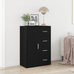 Sonata H Сайдборд Черно Дъб 60x31x84 см Инженерна Дървесина - Corpuri, vitrine, biblioteci modulare