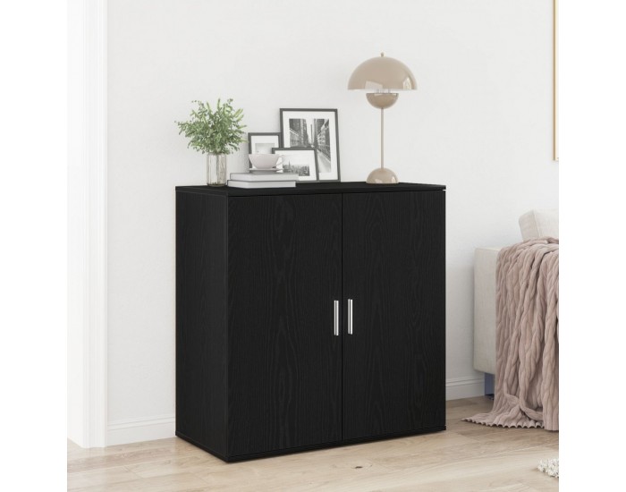 Sonata H странична маса Черен дъб 79x38x80 см Инженерна дървесина