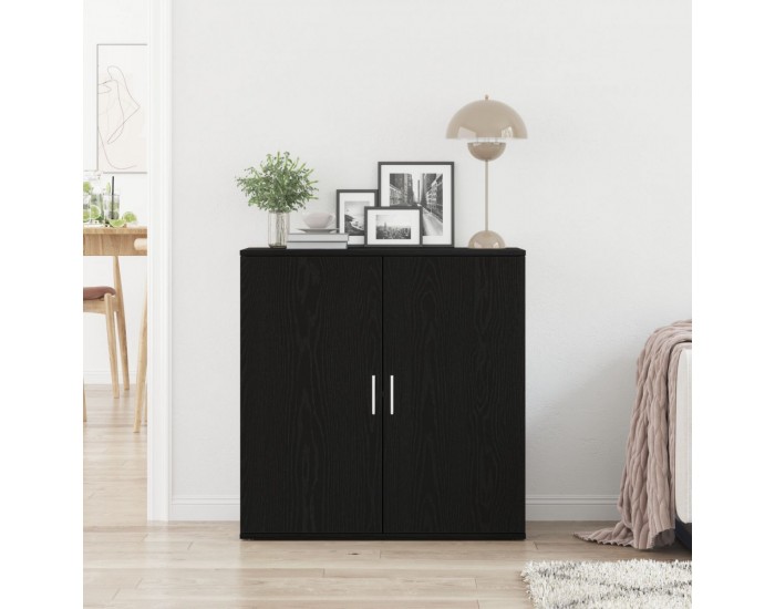 Sonata H странична маса Черен дъб 79x38x80 см Инженерна дървесина