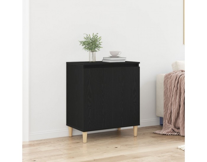 Sonata H Сайдборд Черен Дъб 60x35x70 см Инженерна Дървесина