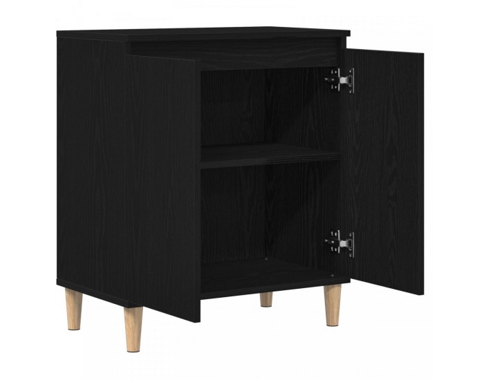Sonata H Сайдборд Черен Дъб 60x35x70 см Инженерна Дървесина