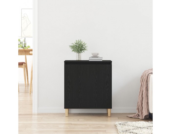 Sonata H Сайдборд Черен Дъб 60x35x70 см Инженерна Дървесина