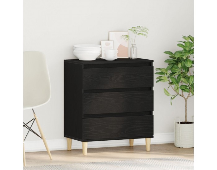 Sonata H Стенен шкаф Черен Дъб 60x35x70 см Инженерна дървесина