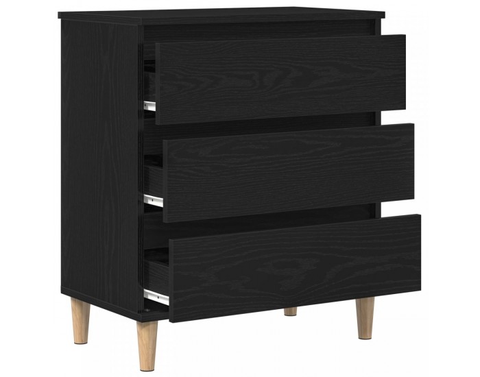 Sonata H Стенен шкаф Черен Дъб 60x35x70 см Инженерна дървесина