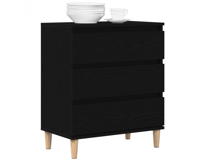 Sonata H Стенен шкаф Черен Дъб 60x35x70 см Инженерна дървесина