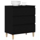 Sonata H Стенен шкаф Черен Дъб 60x35x70 см Инженерна дървесина