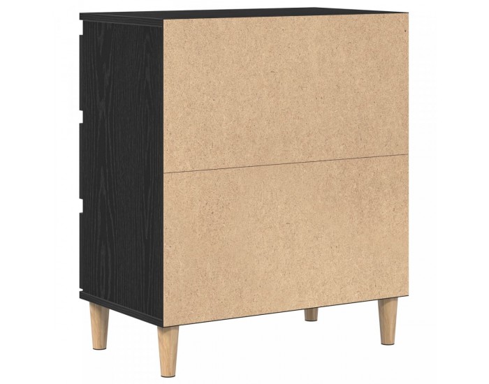 Sonata H Стенен шкаф Черен Дъб 60x35x70 см Инженерна дървесина