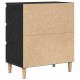 Sonata H Стенен шкаф Черен Дъб 60x35x70 см Инженерна дървесина