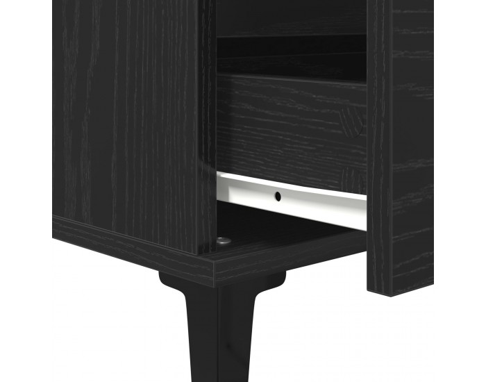Sonata H Сайдборд Черен Дъб 60x35x70 см Инженерна Дървесина