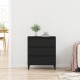 Sonata H Сайдборд Черен Дъб 60x35x70 см Инженерна Дървесина