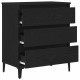 Sonata H Сайдборд Черен Дъб 60x35x70 см Инженерна Дървесина