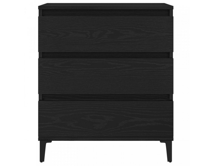 Sonata H Сайдборд Черен Дъб 60x35x70 см Инженерна Дървесина