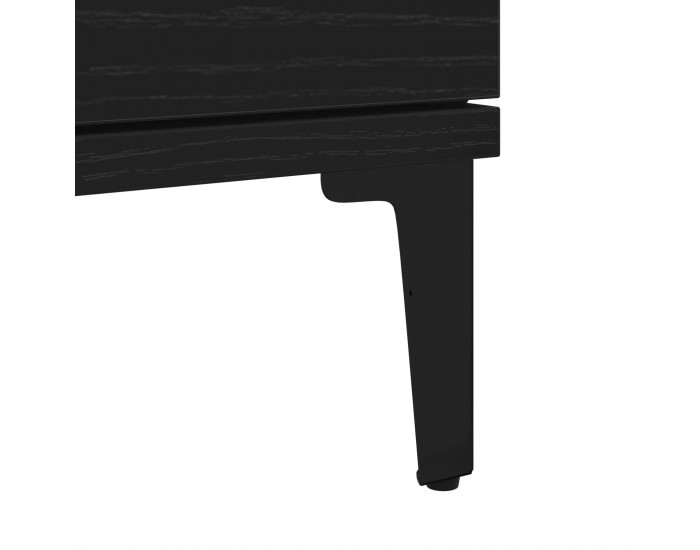 Sonata H Сайдборд Черен Дъб 60x35x70 см Инженерна Дървесина
